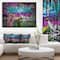 Designart - Graffiti Wall Urban Art - Abstract Street Art Framed Canvas Print